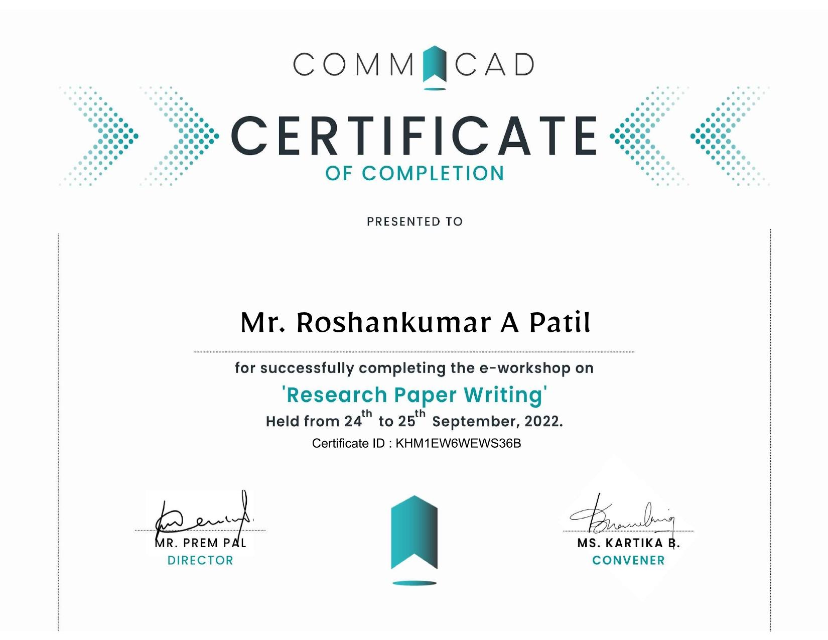 Research Paper Writing from Commcad 